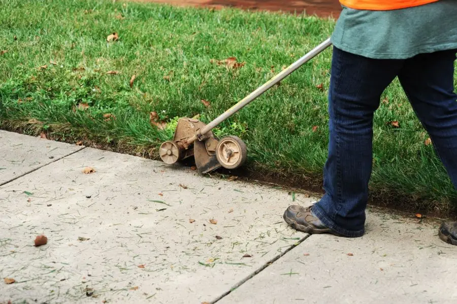 Trimming garden edges